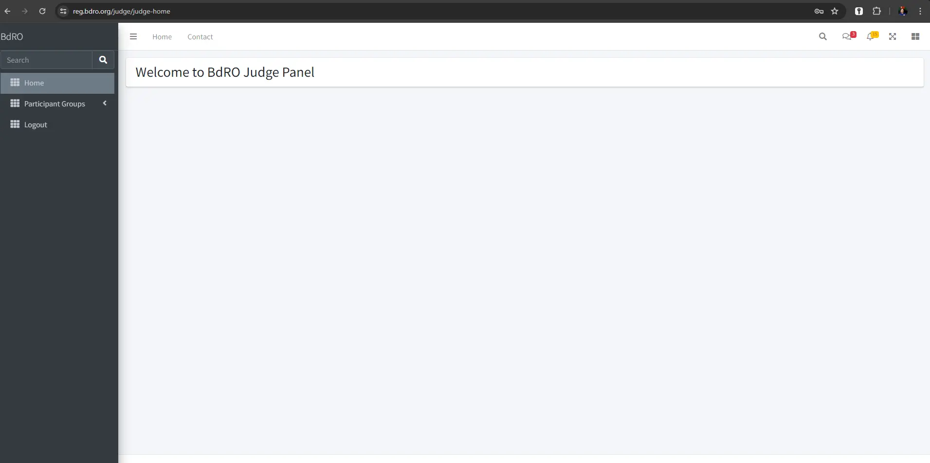 Judge Dashboard